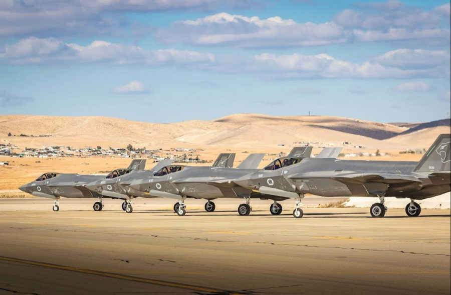 Aviones de combate israelíes F 35. Foto. Ministerio de Defensa de Israel 01