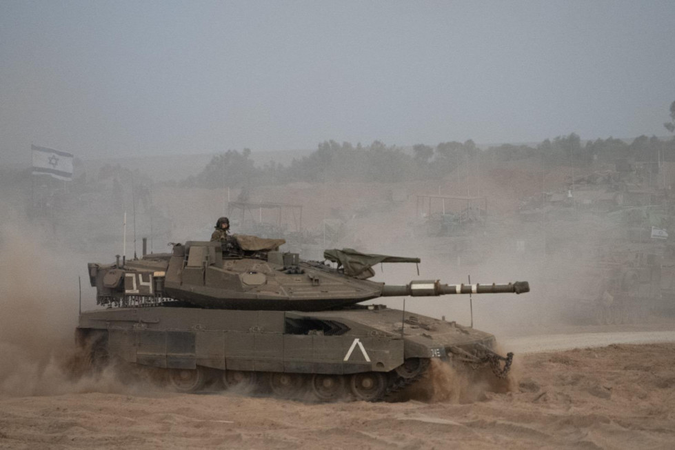 Tanque Merkava IV operando en la Franja de Gaza Firma Fuerzas de Defensa de Israel