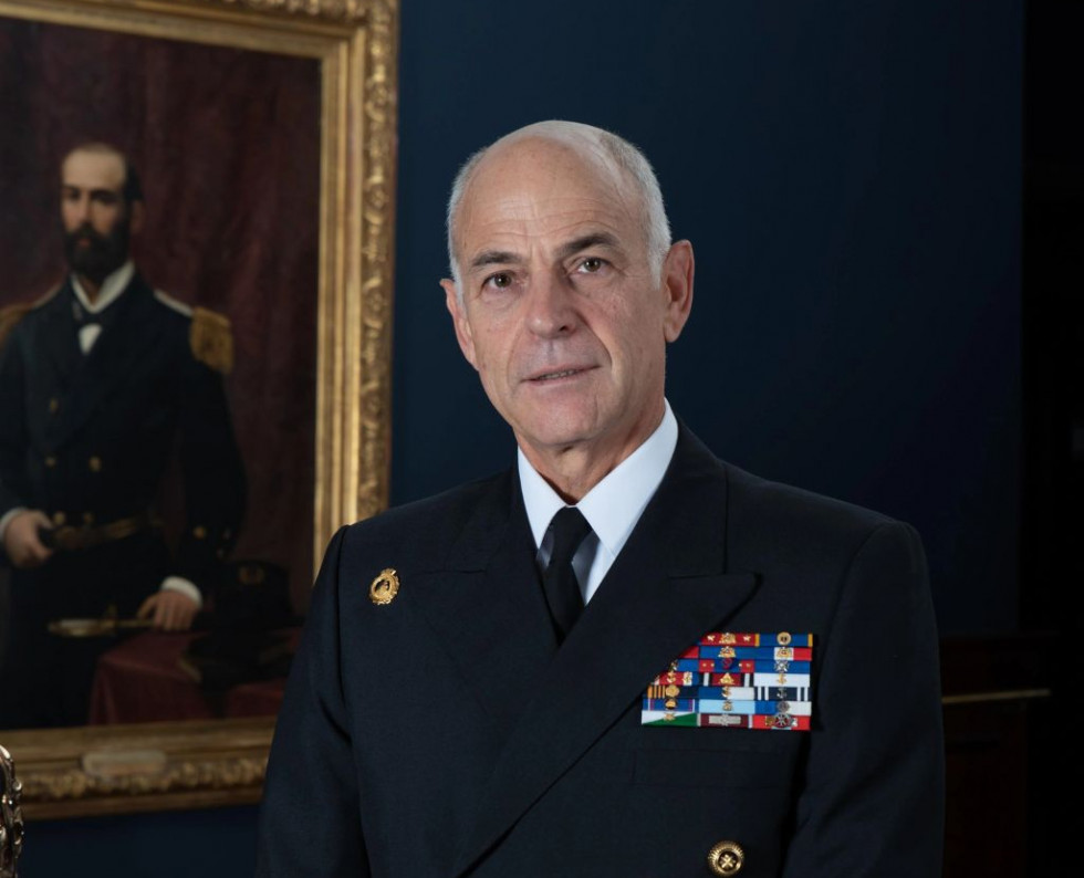 Almirante Juan Andrés de la Maza Larraín Firma Armada de Chile