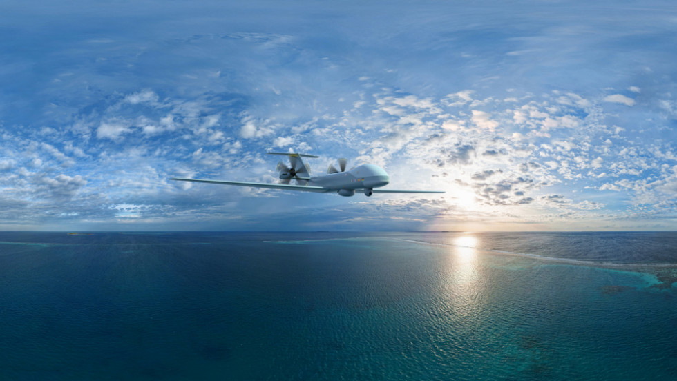 Aspecto previsto del futuro Eurodrone (Euromale). Imagen. Airbus