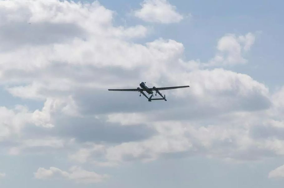 El dron German Heron TP, desarrollado conjuntamente por Israel y Alemania, realiza su debut en Europa