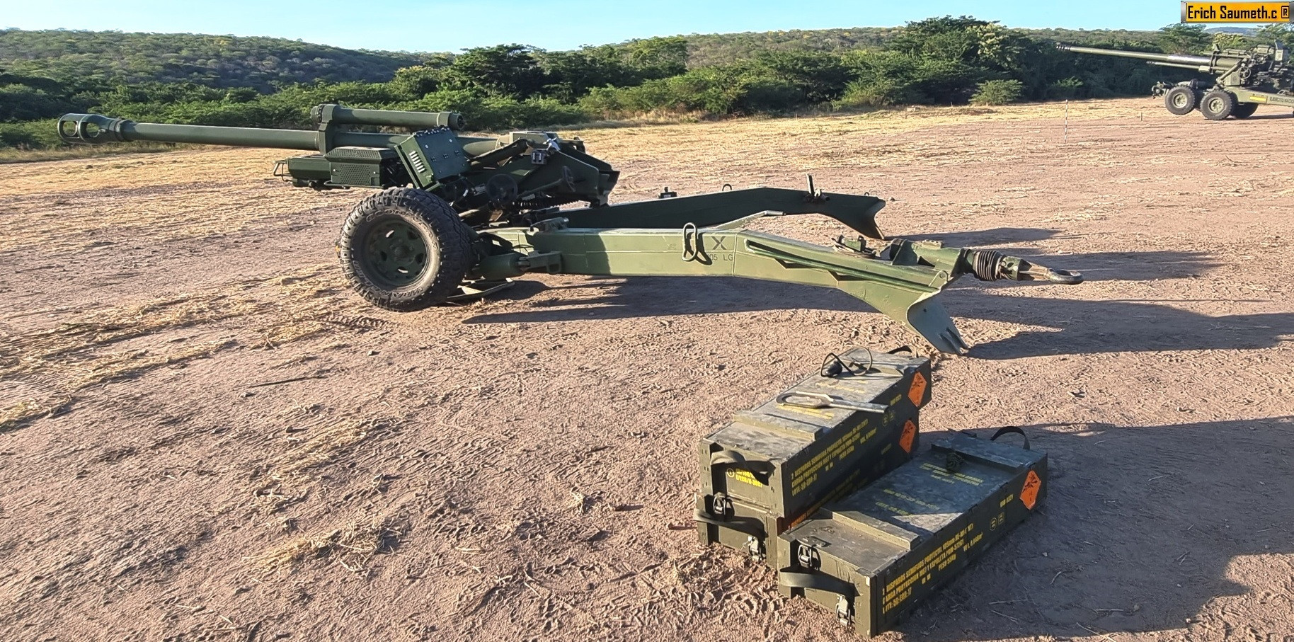 El Ejército de Colombia prepara el proceso de mantenimiento de sus obuses Nexter LG1