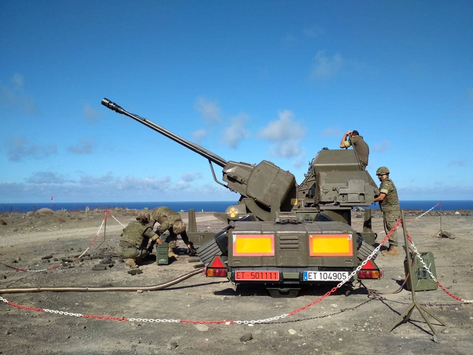 El Ejercito encarga a Sapa el mantenimiento de sus cañones antiaéreos 35 90