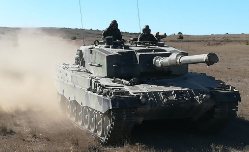 Carro de combate Leopard 2A4. Foto Ejército de Tierra