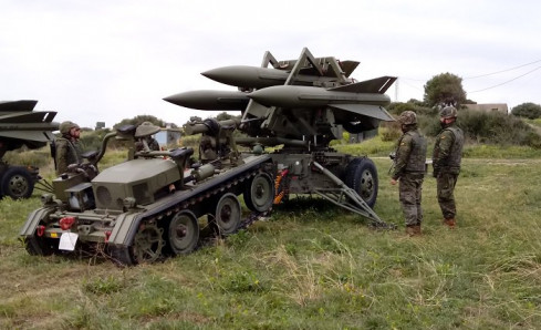 Batería de misiles Hawk. Foto Ejército de Tierra