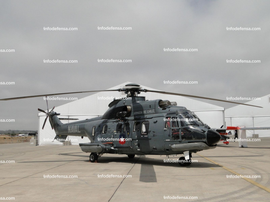 Helicoptero Airbus AS32L Super Puma Aviacion Naval Armada de Chile
