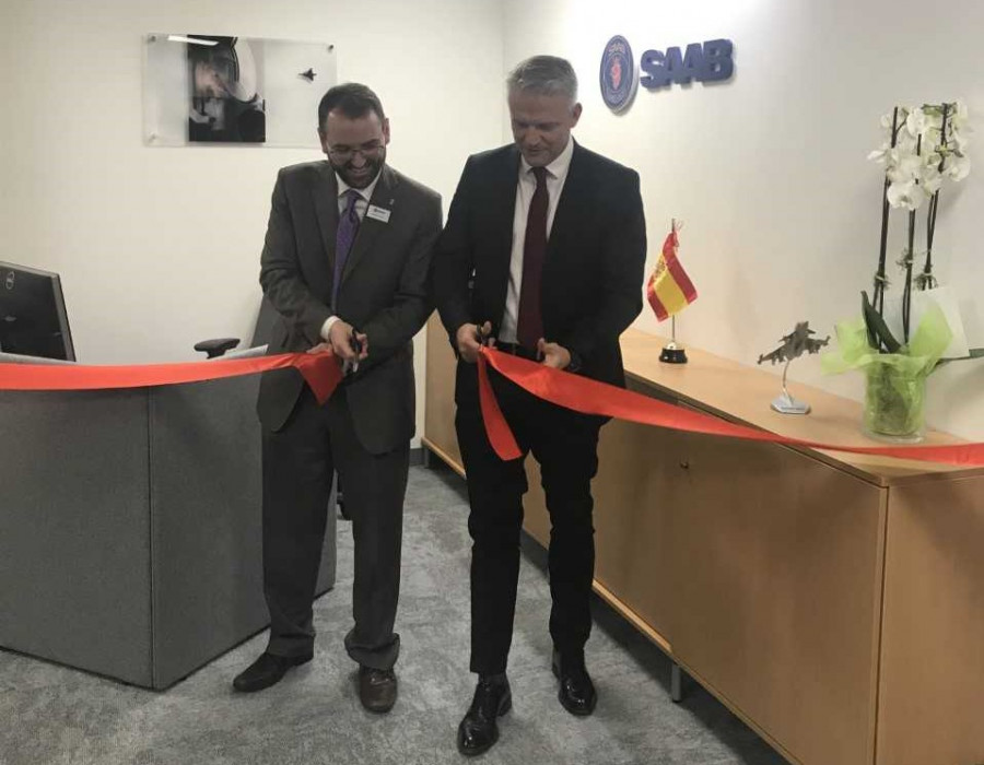 Inauguración de la nueva sede de Saab en Madrid. Foto: Infodefensa.com