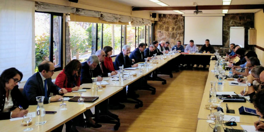 Reunión en Madrid entre los representantes de la SEPI, Navantia y los sindicatos. Foto: Navantia