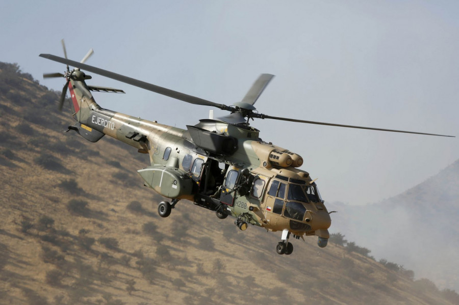 Helicoptero Cougar Brigada de Aviacion de Ejercito
