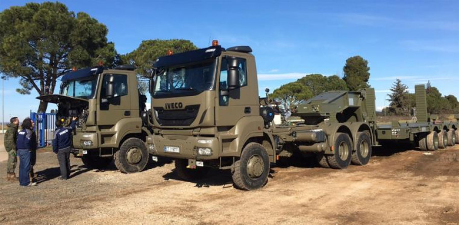 Vehículos Iveco Astra. Foto: Ejército del Aire