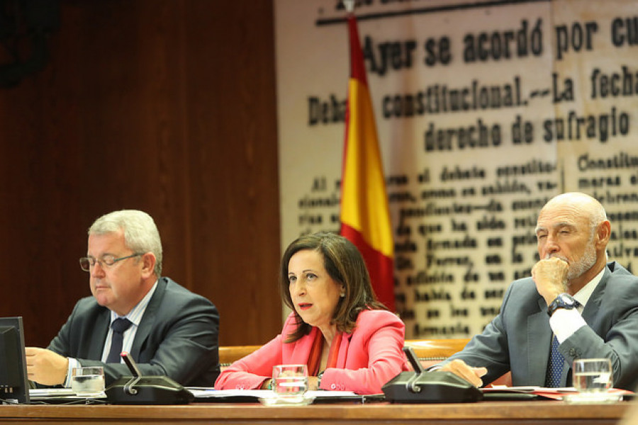 Comparecencia de la ministra Robles en el Senado. Foto: Ministerio de Defensa