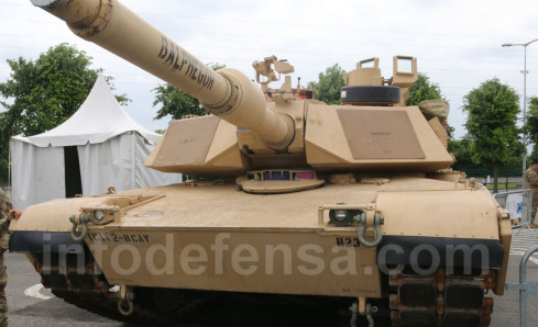 Carro de combate Abrams M1A1. Foto: Ginés Soriano Forte  Infodefensa.com