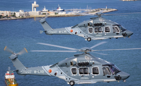 Helicópteros H175 recibidos por Hong Kong. Foto: Airbus  Eric Raz