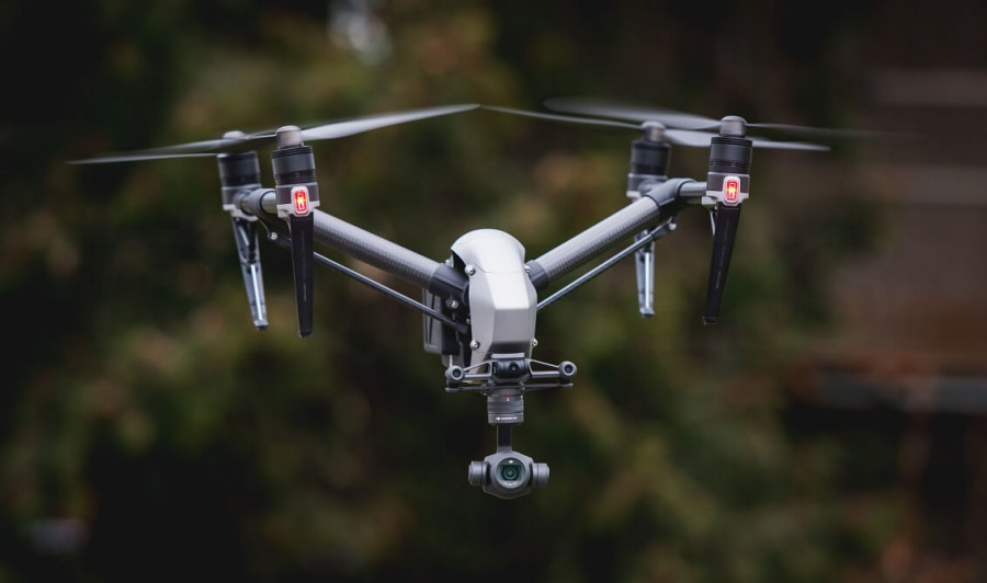 Drone Inspire 2 con cámara Zenmuse X4S. Foto: DJI