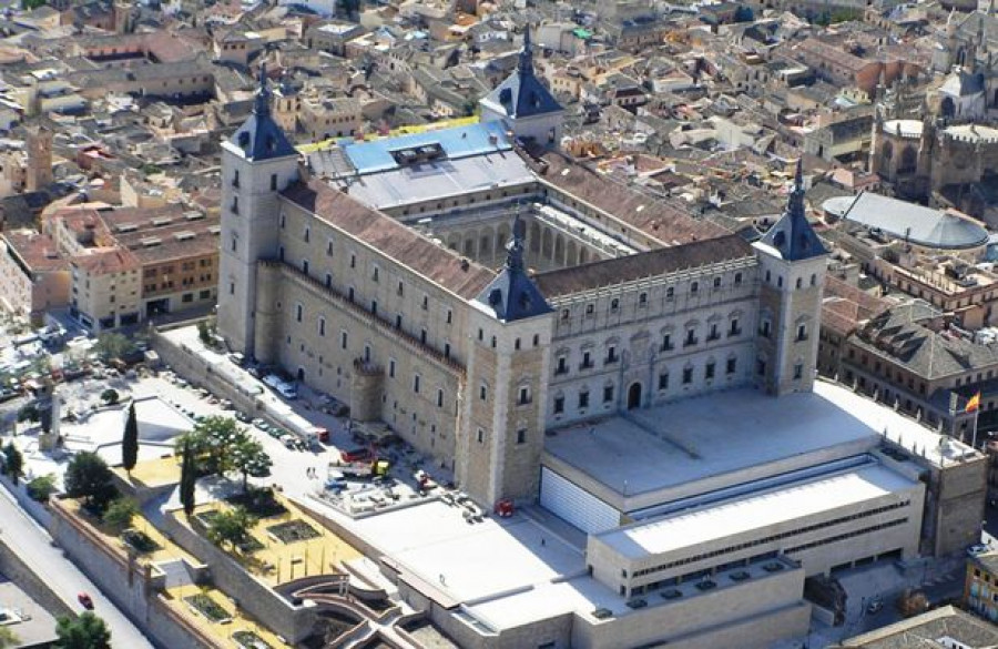 Vista aérea del Alcázar de Toledo. Foto: Fundación Museo Ejército