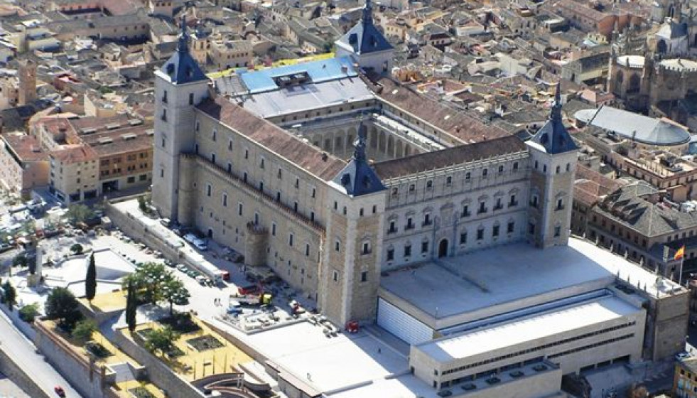 Vista aérea del Alcázar de Toledo. Foto: Fundación Museo Ejército