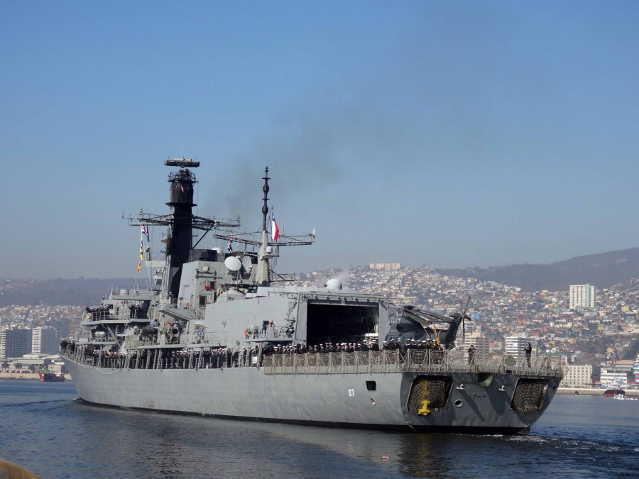 El buque especialista en guerra antisubmarina retornará a Chile en el mes de septiembre. Foto: Nicolás GarcíaInfodefensa.com