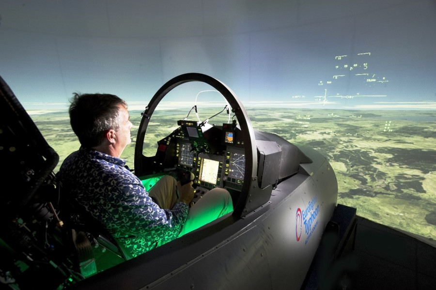Simulador de vuelo del Typhoon