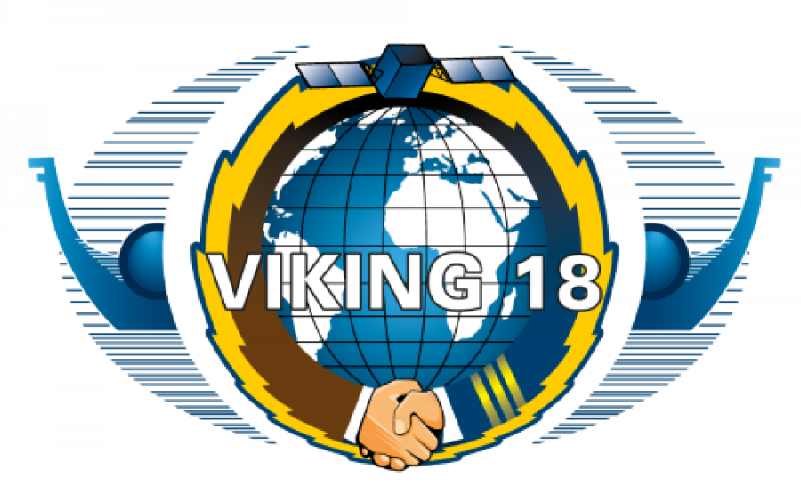 Logo oficial del ejercicio de comando y control Viking 2018. Foto: OTAN