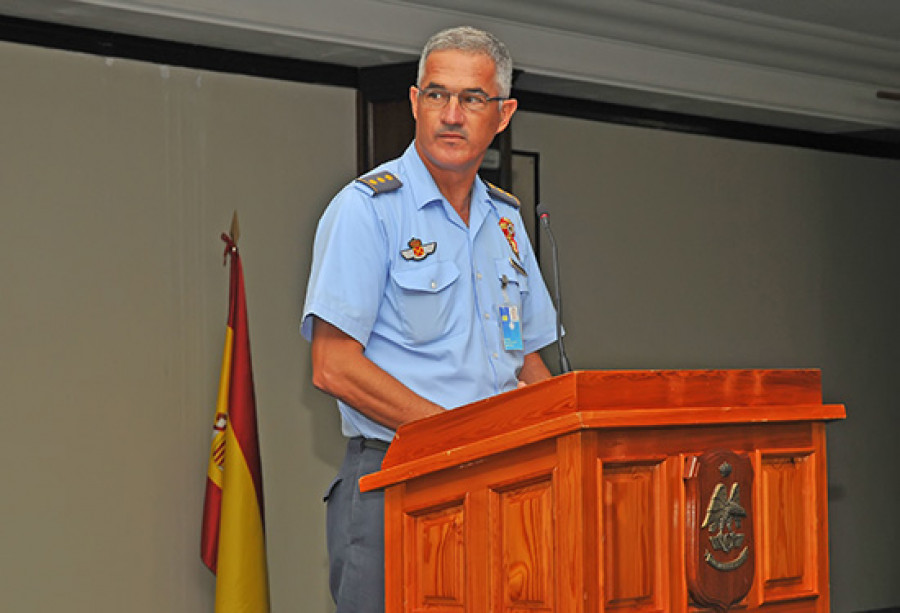 Sánchez de Lara durante su etapa de coronel en la AGA. Foto: Ejército del Aire