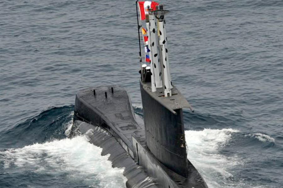 Submarino tipo U2091200 de la Armada peruana. Foto: Marina de Guerra del Perú,