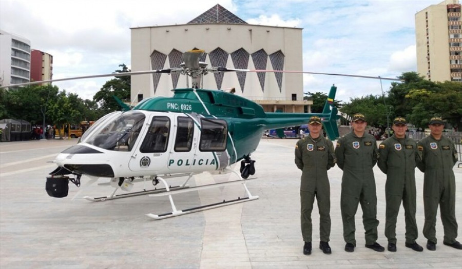 El nuevo helicóptero Bell 407GXP PNC 0926. Foto: La Mañana 1490 Noticias.