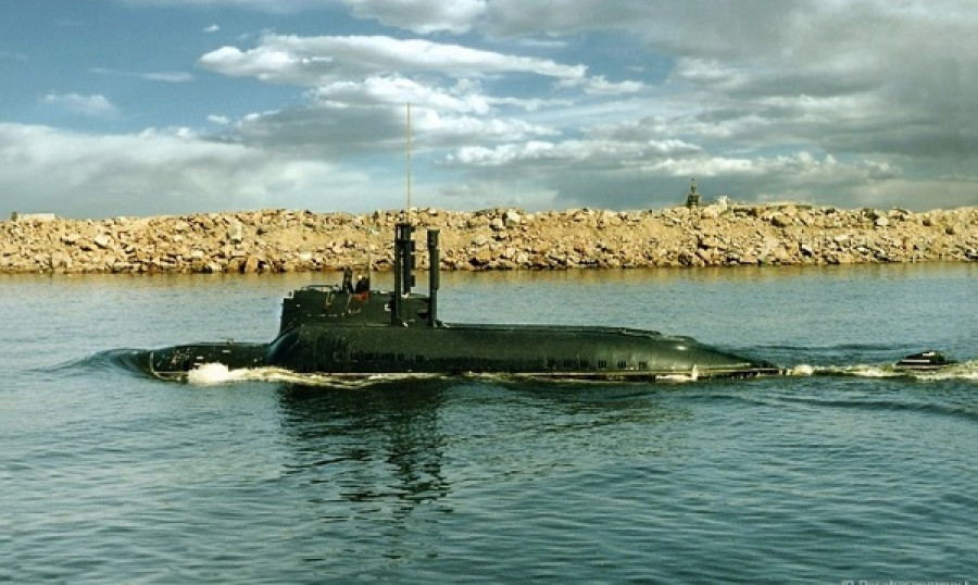 Un modelo de submarino ruso que se va a promover en Latinoamérica. Foto: Rosoboronexport.