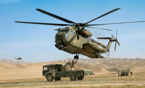 Helicóptero CH-53 del Ejército alemán. Foto: Frank Krautscheid  Bundeeswehr