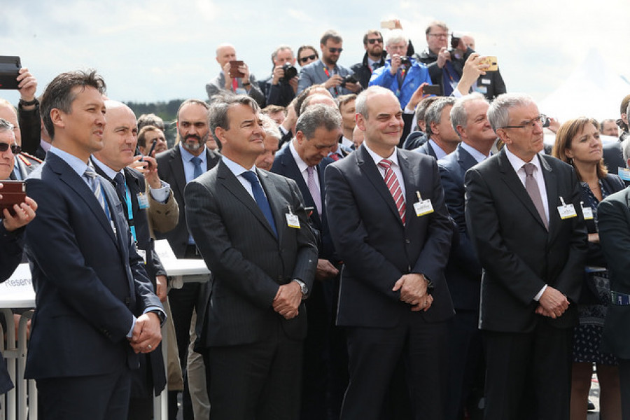 El secretario de Estado en la feria ILA Berlin Air Show. Foto: Ministerio de Defensa