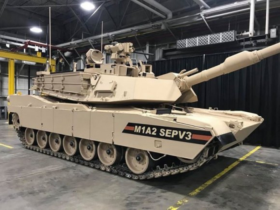 Carro de combate M1A2 SEPv3. Foto: Ejército de Estados Unidos
