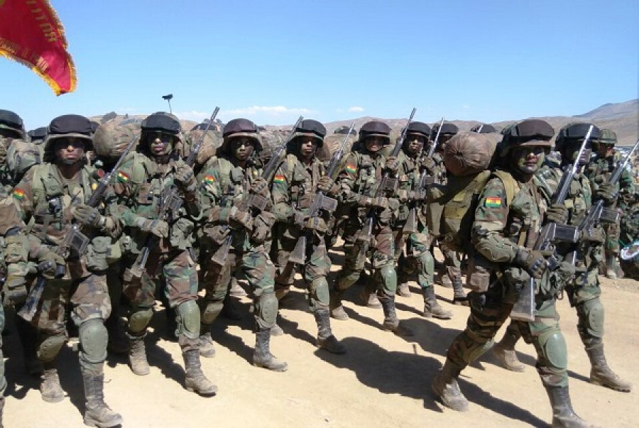 Más de 27.800 jóvenes se incorporaron a las Fuerzas Armadas bolivianas en 2017. Foto: Agencia Boliviana de Información.