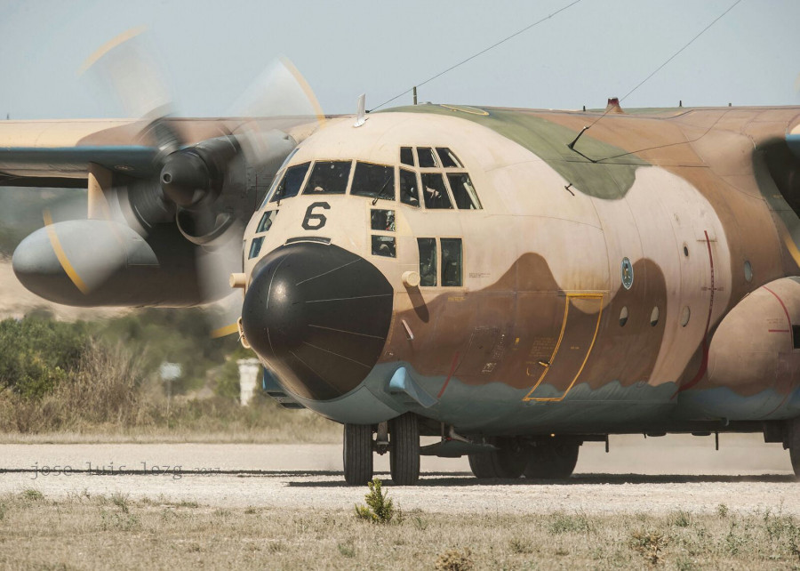 Hercules del Ala 31 durante el vuelo de graduación del Curso. Foto: Ejército del Aire