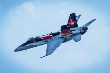 Avión de combate CF-18 de Canadá. Foto: Fuerza Aérea de Canadá
