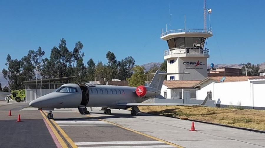 El Learjet 45XR de la Fuerza Aérea del Perú. Foto: Fuerza Aérea del Perú