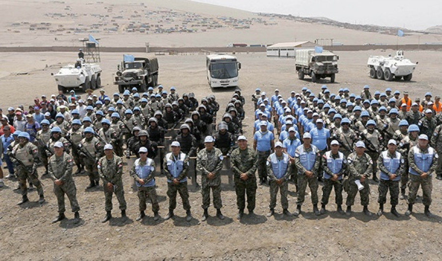 La participación de Perú en misiones de paz de la ONU es un eje fundamental del sector Defensa.  Foto: Ministerio de Defensa del Perú.