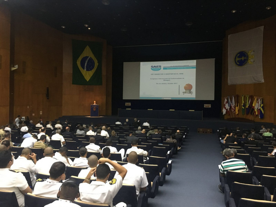 Presentación de SAES en la conferencia MCM de Río de Janeiro. Foto: SAES