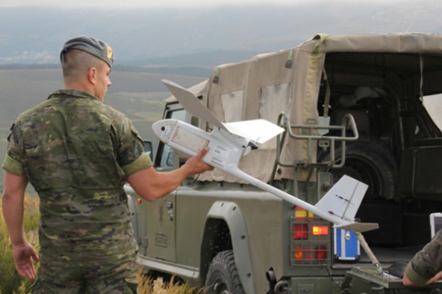 RPAS Raven en servicio en el Ejército de Tierra. Foto: ET