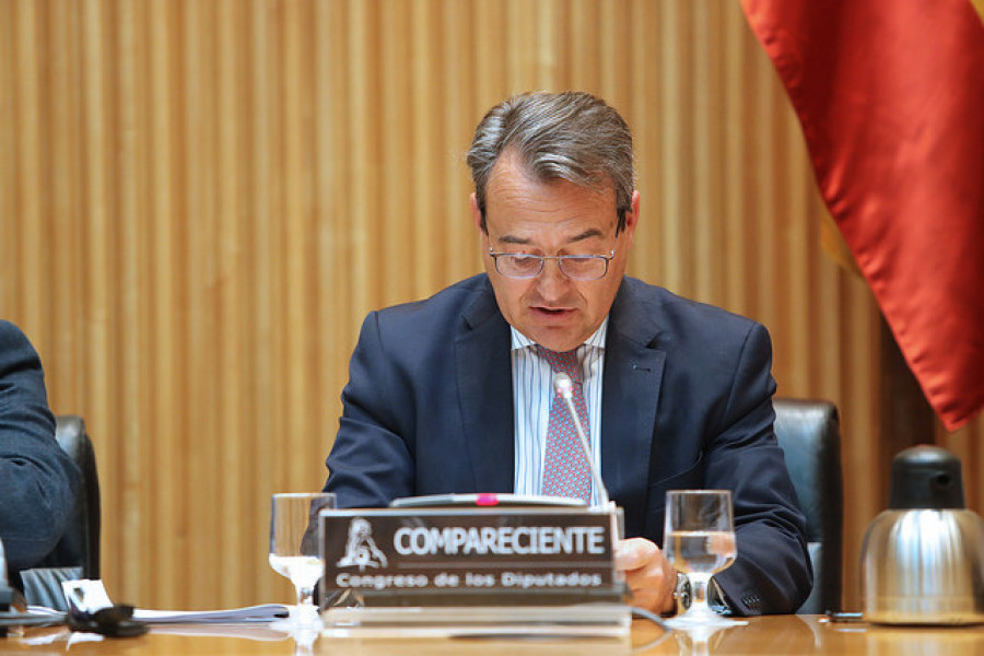Agustin Conde durante su comparecencia en el Congreso de los Diputados. Foto: Ministerio de Defensa