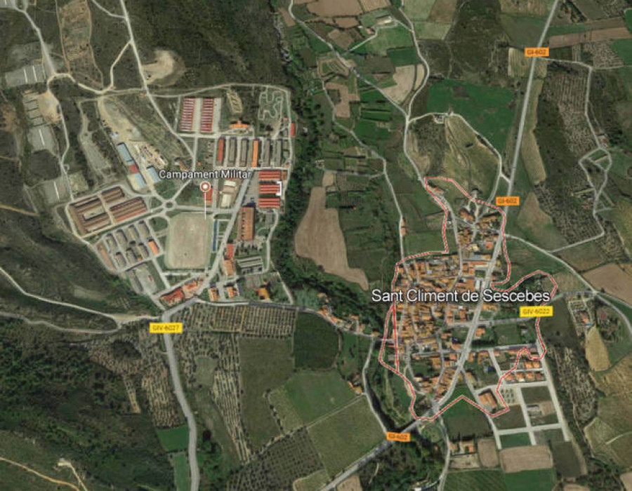 Base Sant Climent Sescebes. Foto Google Maps.