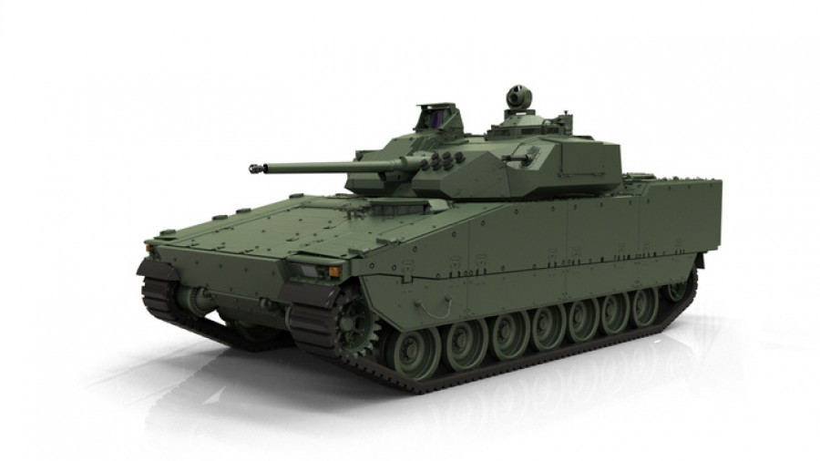 Representación de la nueva versión del blindado CV90. Imagen: BAE Systems