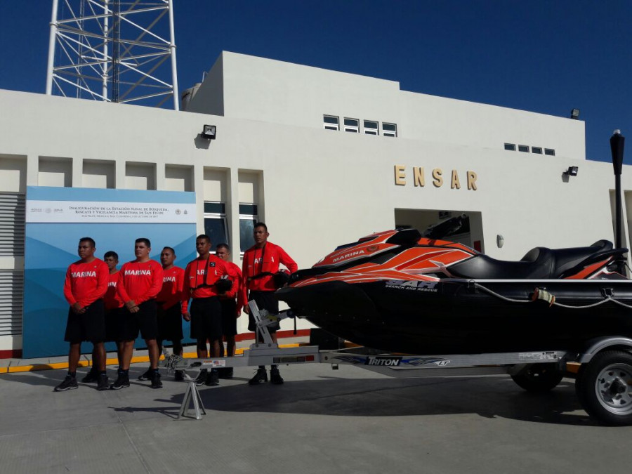 Estación Naval de Búsqueda, Rescate y Vigilancia Marítima de San Felipe, Baja California. Foto: Semar.