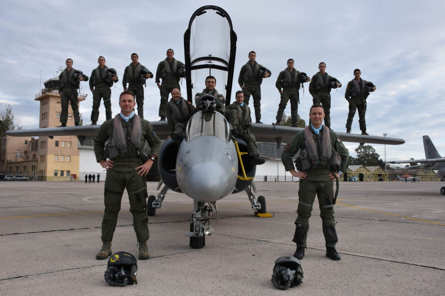 Pilotos de la Fuerza Aérea. Foto: Fuerza Aérea Argentina.