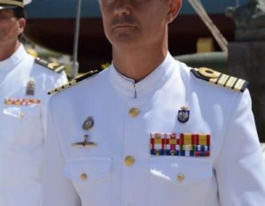 Capitán de navío Alejandro Cuerda Lorenzo, comandante de la Flotilla de Submarinos. Foto: Armada