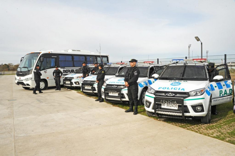 Camionetas Chery de la Policía Nacional del Uruguay. Foto: Presidencia de la República.