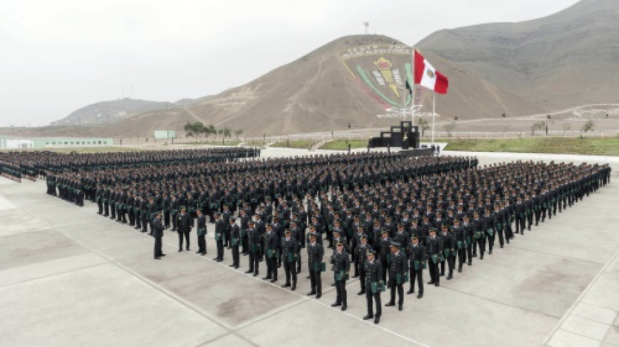 Personal policial en instrucción académica. Foto: Ministerio del Interior del Perú