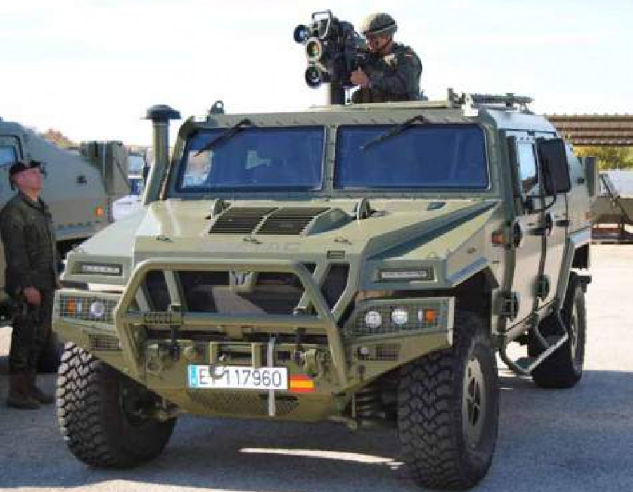 Vehículo Vamtac equipado con el sistema Spike. Foto: Ejército de Tierra