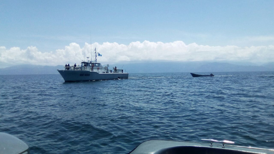 Las fuerzas navales de Guatemala y Honduras realizaron patrullajes en aguas fronterizas. Foto: Secretaría de la Defensa de Honduras.