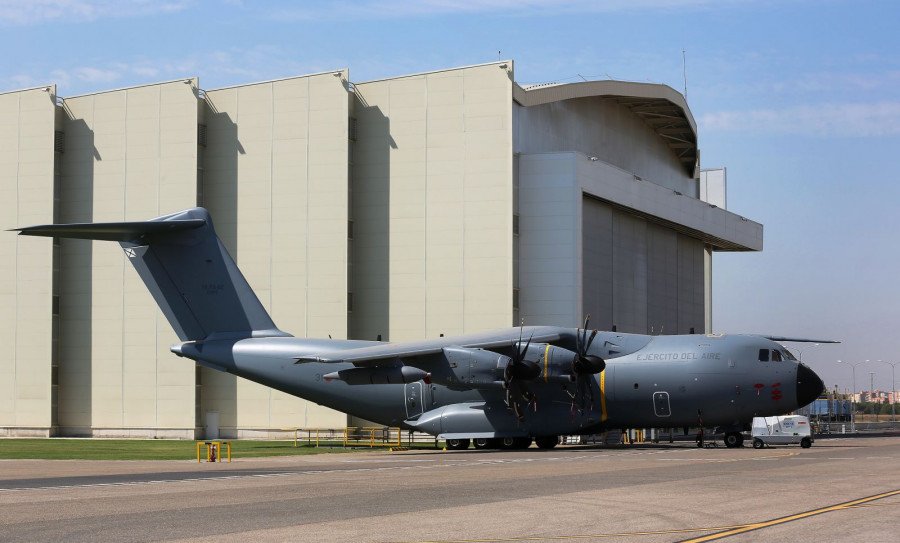 Segundo A400M del Ejército del Aire. Foto: Airbus.