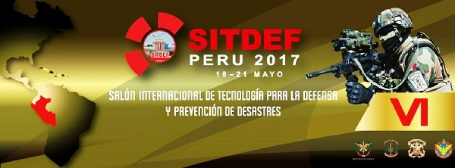 Afiche del 6º Salón Internacional de Tecnología en Defensa y Prevención de Desastres Naturales. Foto: Sitdef 2017.