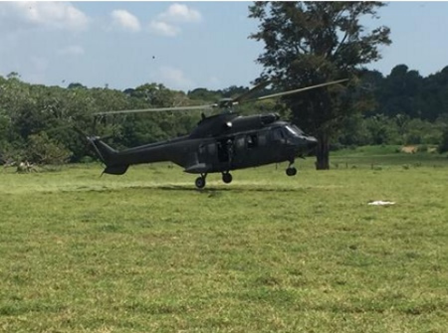 Helicóptero EC-725 del Ejército Brasilero en el ejercicio Amazonía 2016. Foto: Comando de Operaciones Terrestres de Brasil